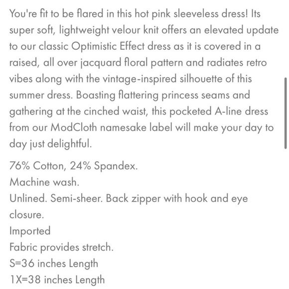 ModCloth pretty in pink dress - Picture 2 of 7